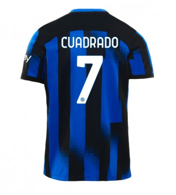 Lacne Muži Futbalové dres Inter Milan Juan Cuadrado #7 2023-24 Krátky Rukáv - Domáci